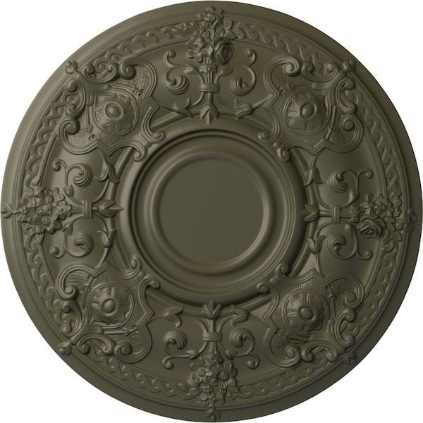 Ekena Millwork Oslo Ceiling Medallion (Fits Canopies up to 10 1/2"), Hand-Painted Witch Hazel, 28 1/8"OD x 1 3/4"P CM28OSWHF - main